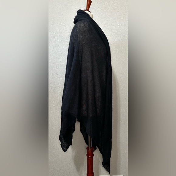 The Fisher Project by Eileen Fisher Black Mohair Wrap/Scarf - Picture 7 of 13